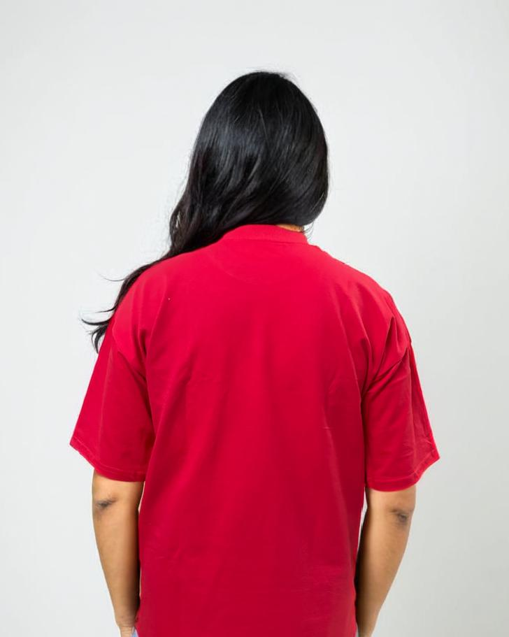 Red oversized T-shirt from Cozy Soul (Unisex T-Shirt)