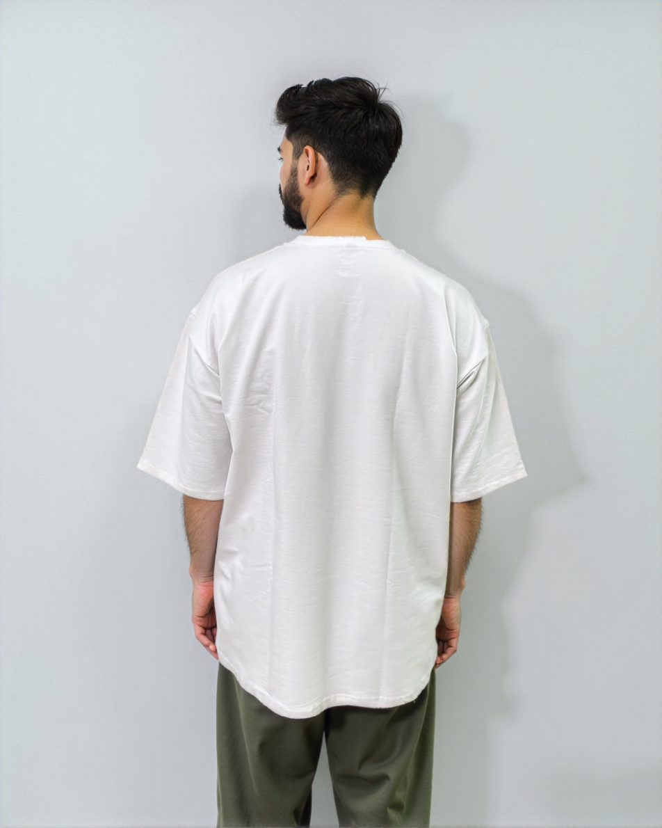 White oversized T-shirt from Cozy Soul (Unisex T-Shirt)