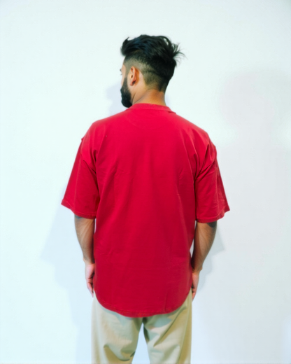 Red oversized T-shirt from Cozy Soul (Unisex T-Shirt)