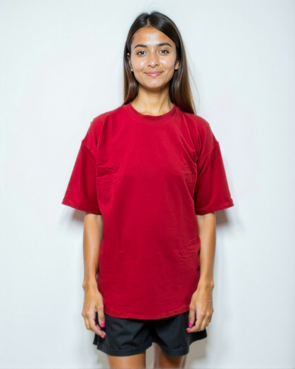 Red oversized T-shirt from Cozy Soul (Unisex T-Shirt)