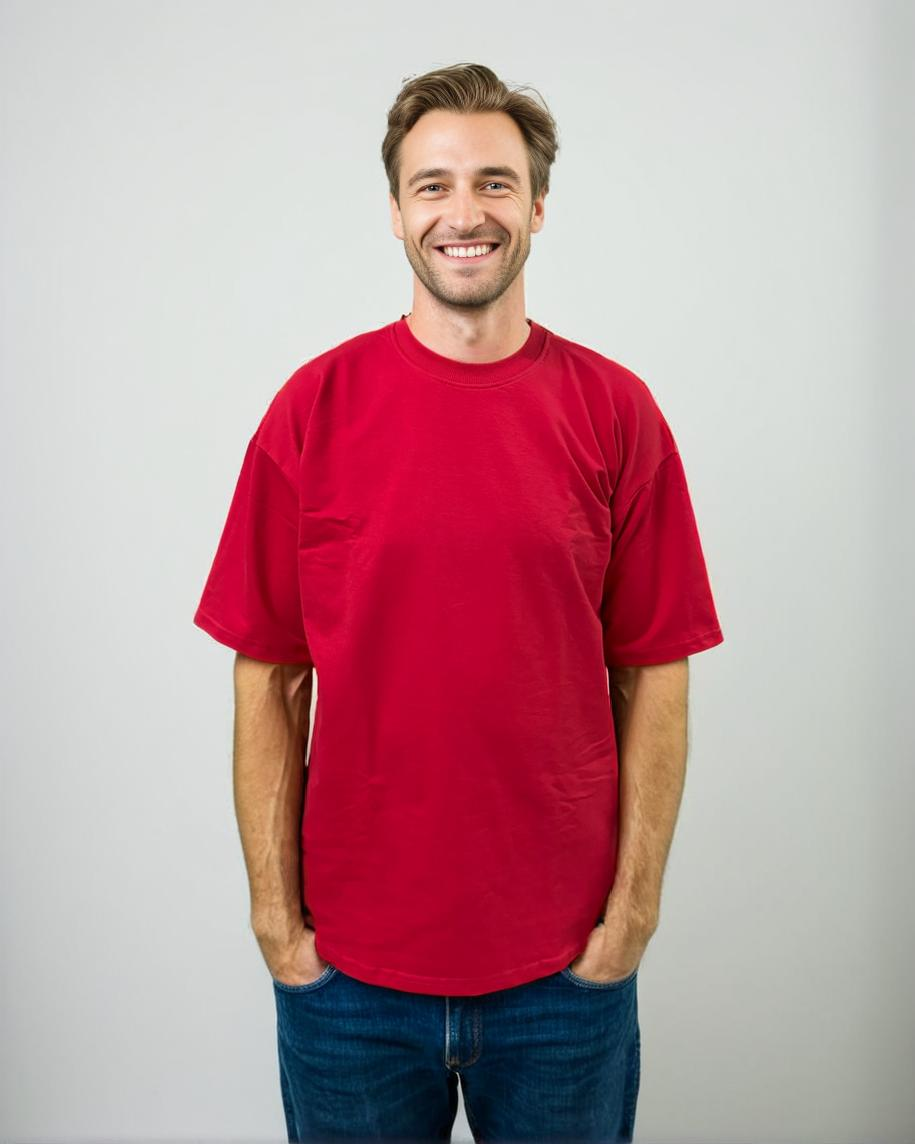 Red oversized T-shirt from Cozy Soul (Unisex T-Shirt)