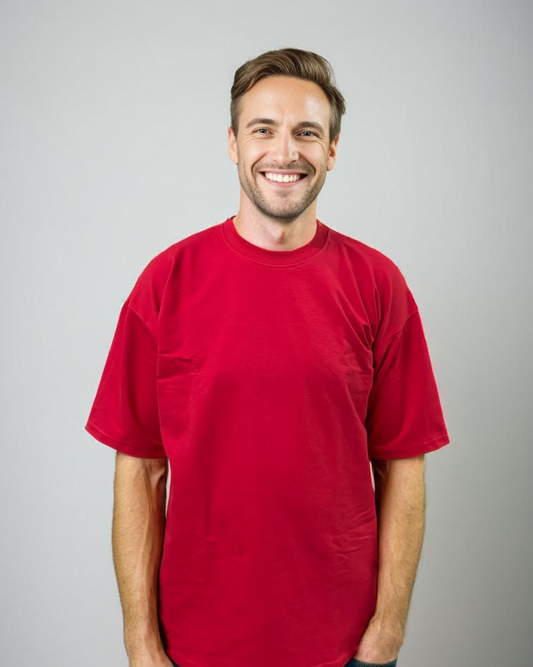 Red oversized T-shirt from Cozy Soul (Unisex T-Shirt)