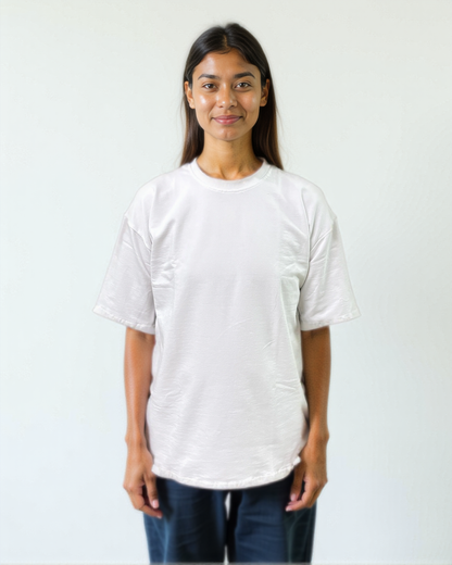 White oversized T-shirt from Cozy Soul (Unisex T-Shirt)